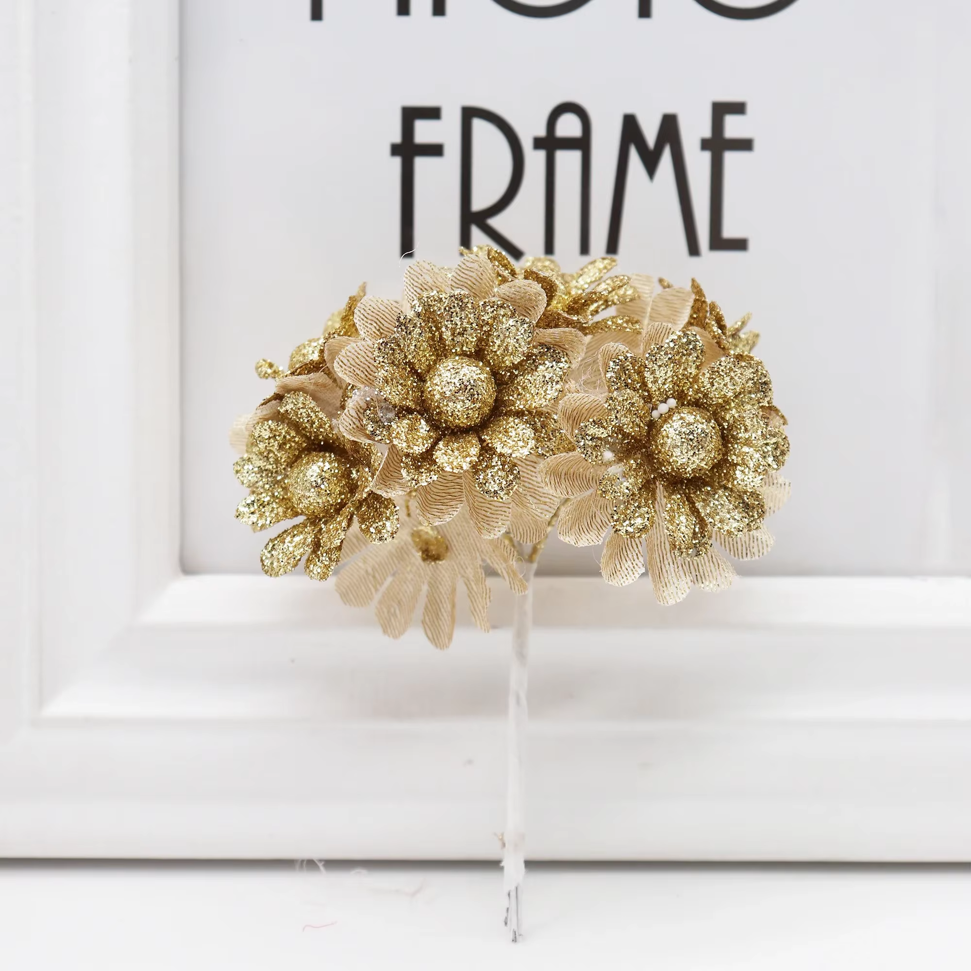 Bouquet de fleurs artificielles en soie
