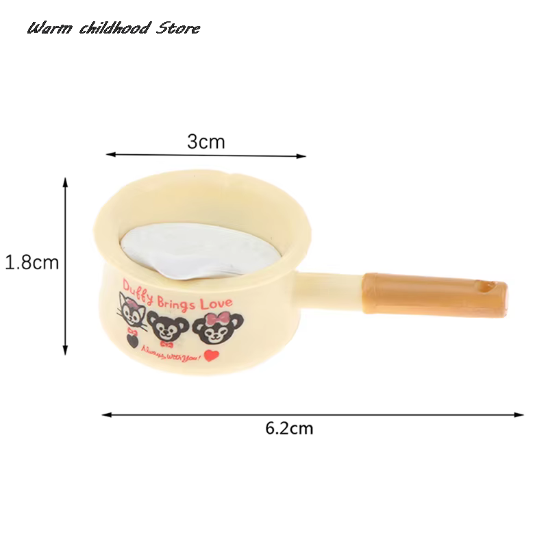 Pot à Lait Miniture Maison de Courses, 1 Pièce, 1:12, Pot à Miel, Accessoires de Décoration de Cuisine, Jouets