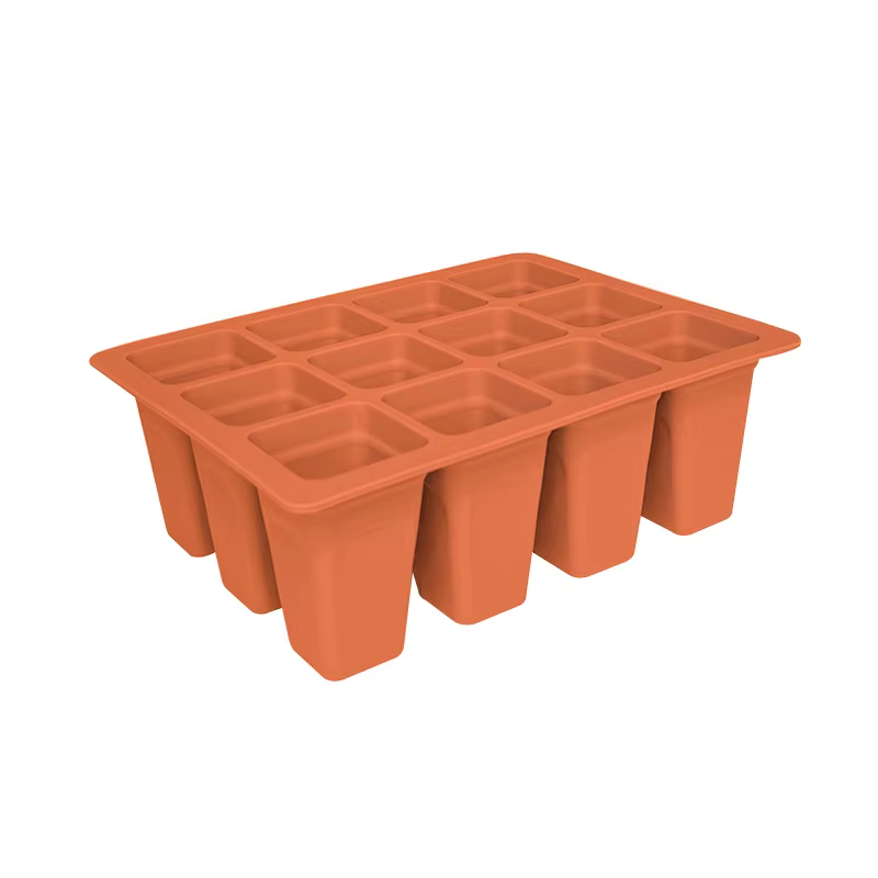 Plateaux de semis en silicone à 12 cellules