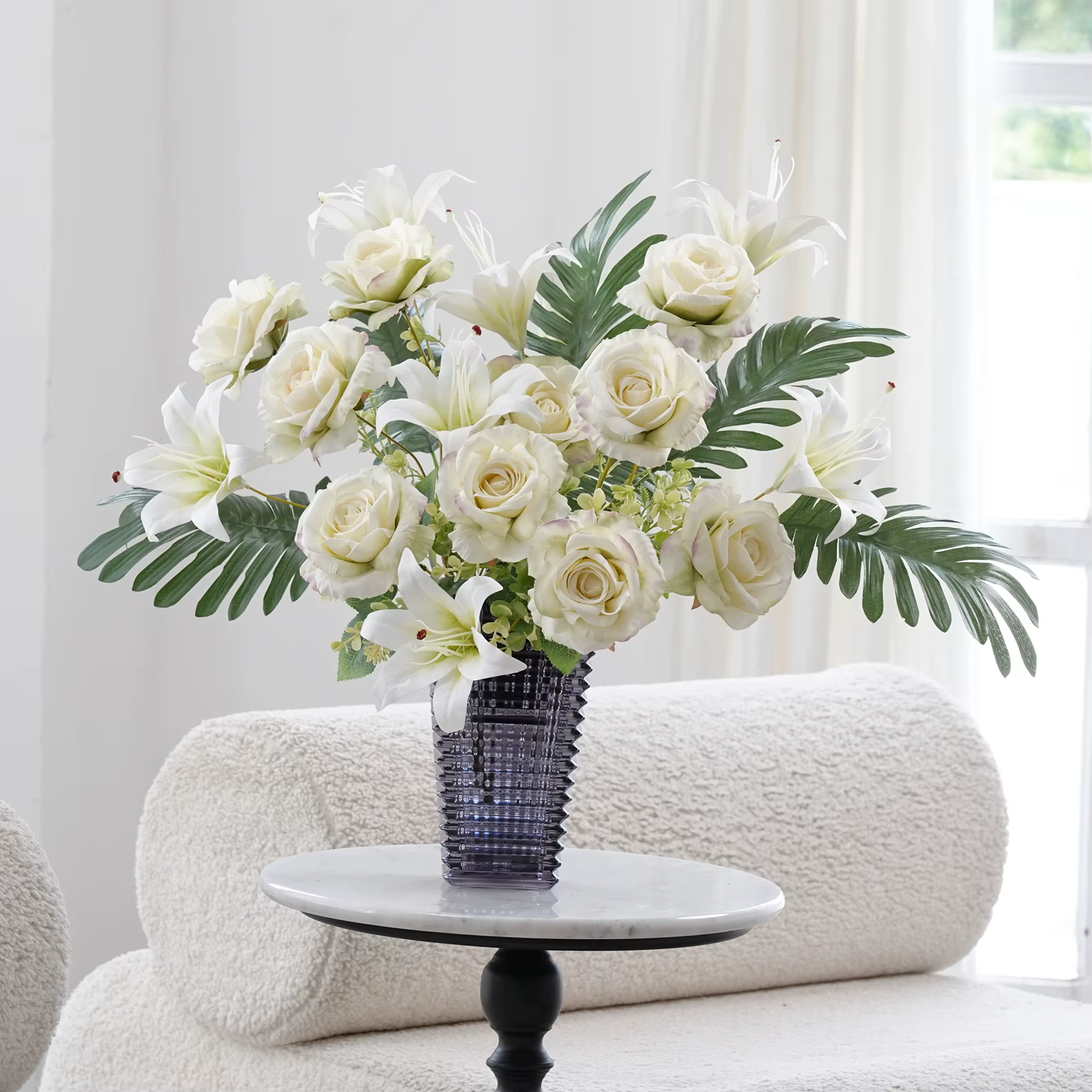Bouquet de fleurs artificielles en soie X2025