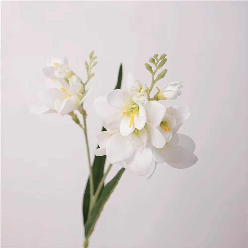 Fleur d'orchidée artificielle réaliste en vanille