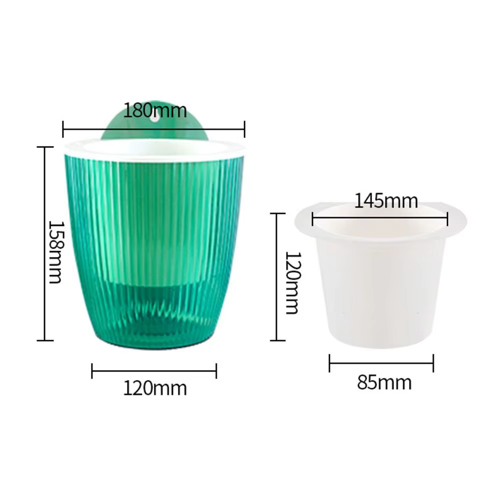 Pot de fleur à arrosage automatique avec trou de Drainage