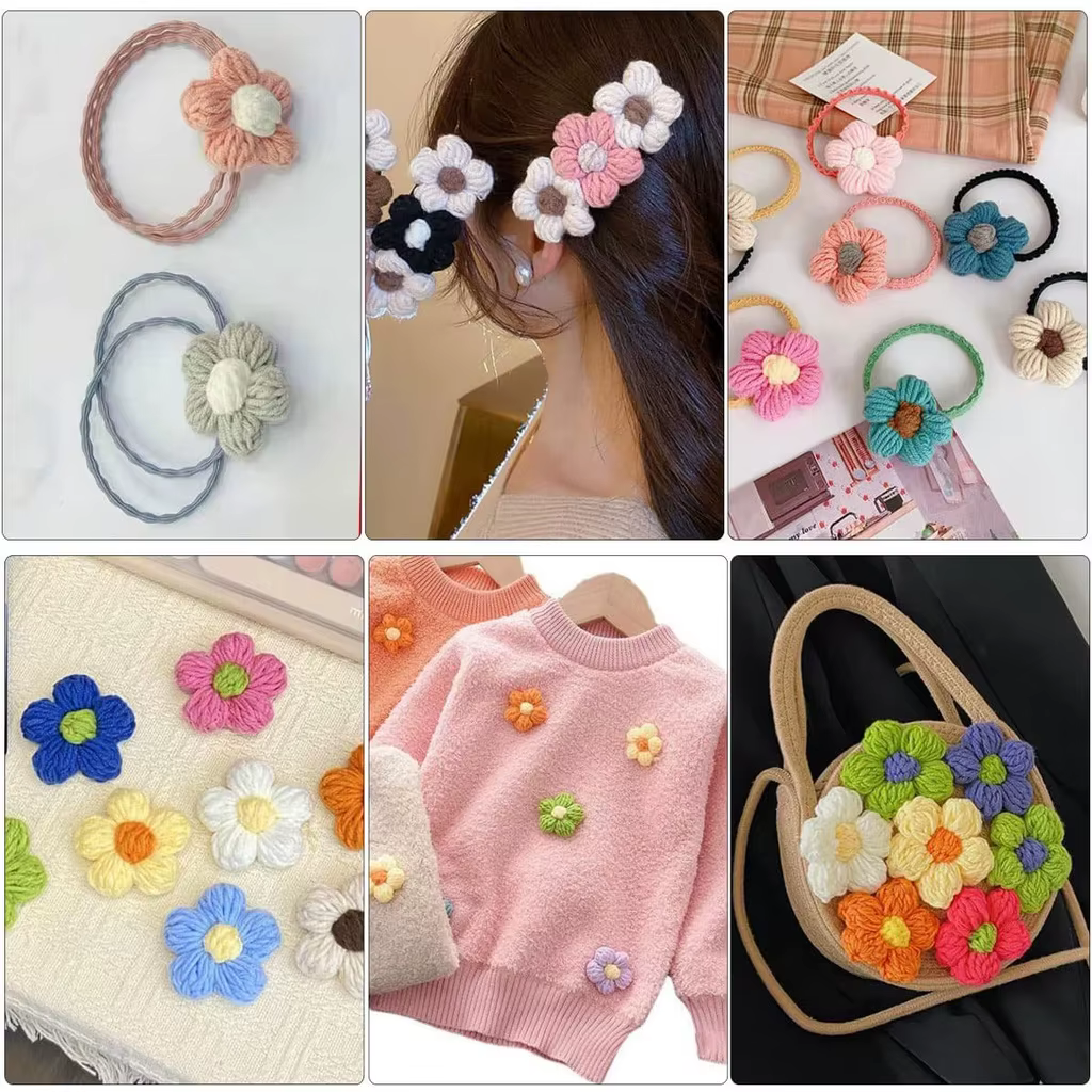 Fleurs au Crochet faites à la main