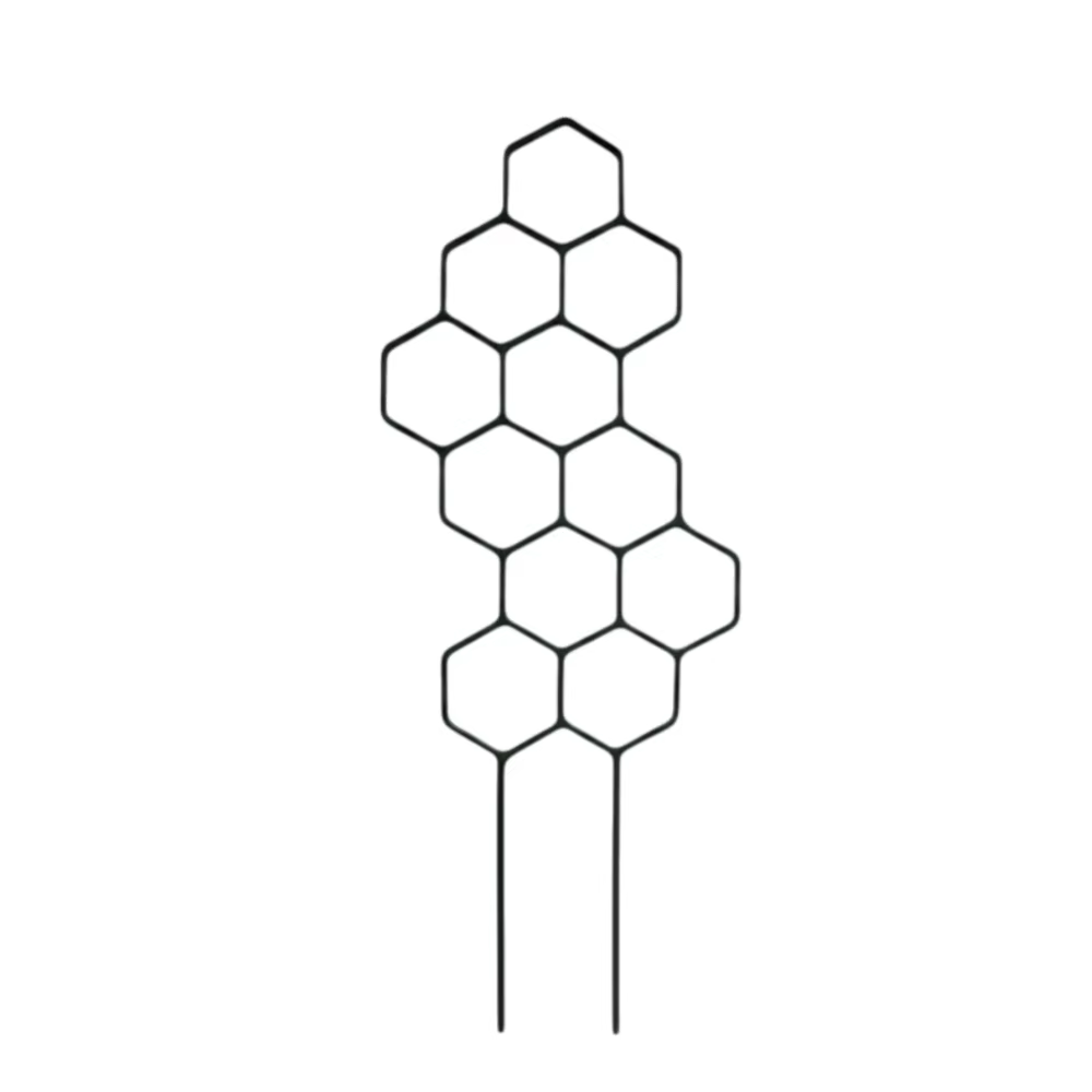 Treillis en plastique à motif nid d'abeille pour plantes, support pour plantes grimpantes en pot, cadre de jardinage, treillis pour fleurs, résistant à la rouille, intérieur/extérieur
