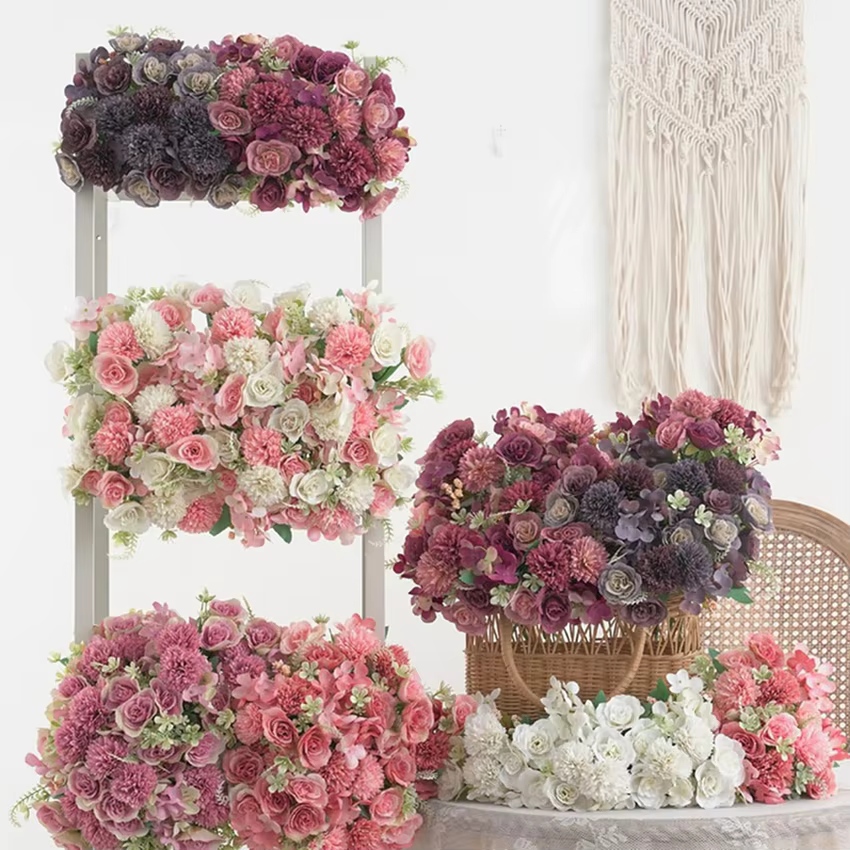 Fleurs artificielles 30CM Soie Roses Couronne De Mariage Brial Bouquet Vase HomeRoom Décor Festival Guirlande Scrapbooking FakeHydrangea