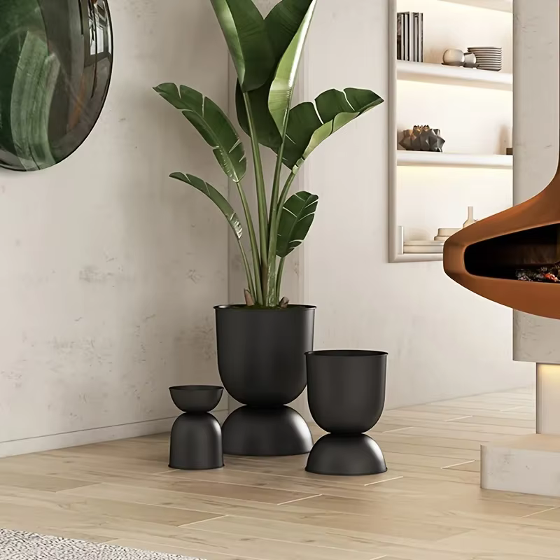 Jardinière d'art en fer pour villa extérieure et jardin