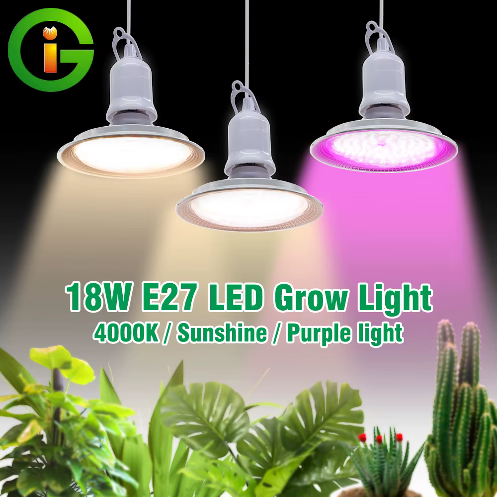 E27 18W spectre complet LED élèvent la lumière solaire Phytolamp ampoule pour plantes fleur serre tente hydroponique