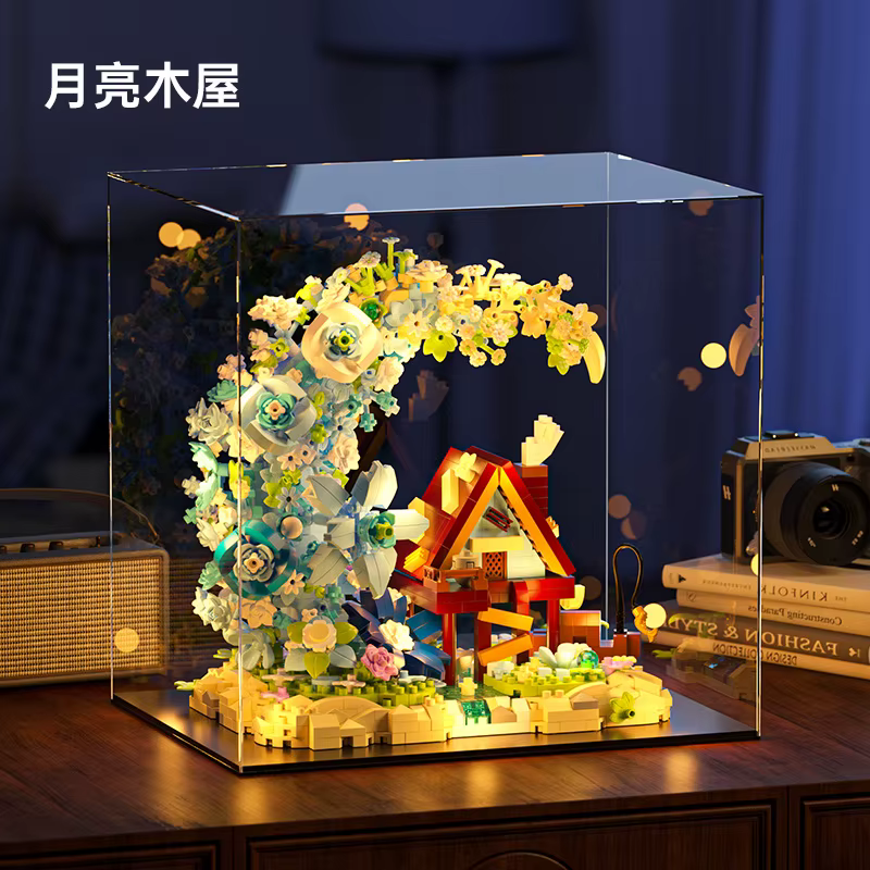 Blocs de construction compatibles Lg Moon Flower Tree House Jihui M3345