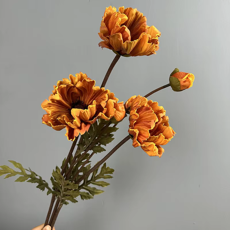 5 pièces de fleurs artificielles en PU