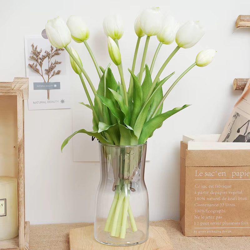 Bouquet de tulipes à cinq têtes en Silicone