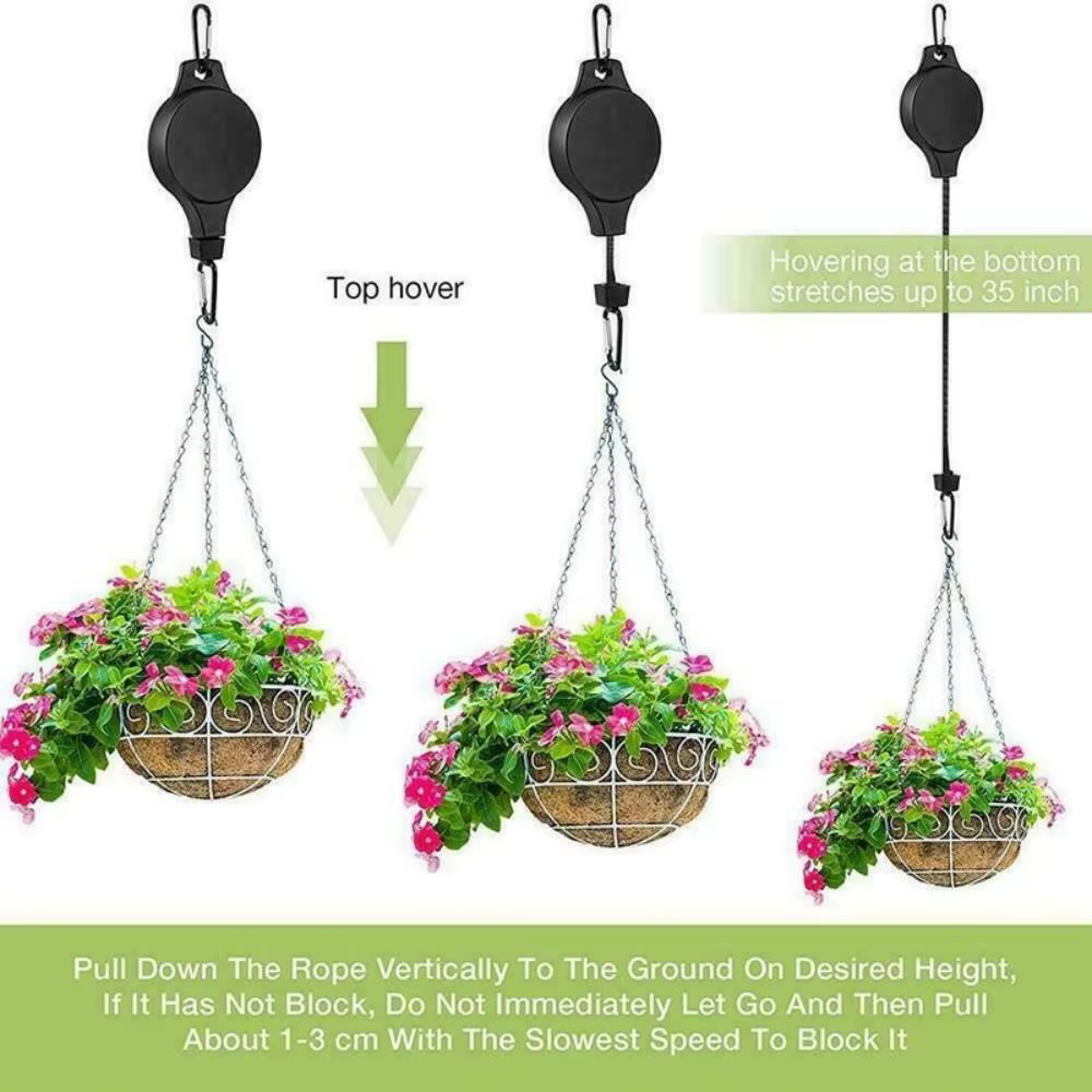 Crochets de jardinage rétractables robustes à verrouillage automatique
