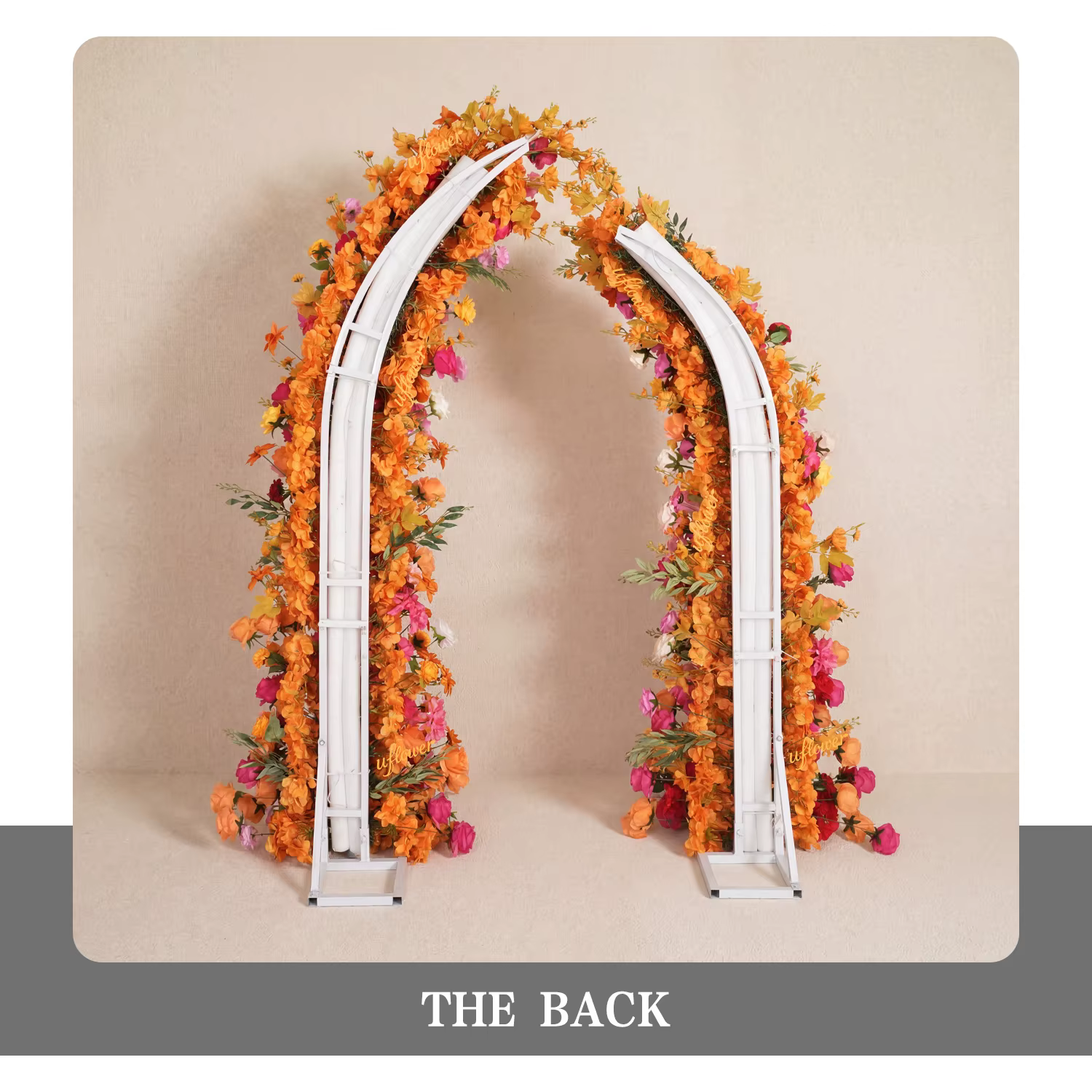 Arche de fleurs artificielles Uflower Orchid Red pour mariage