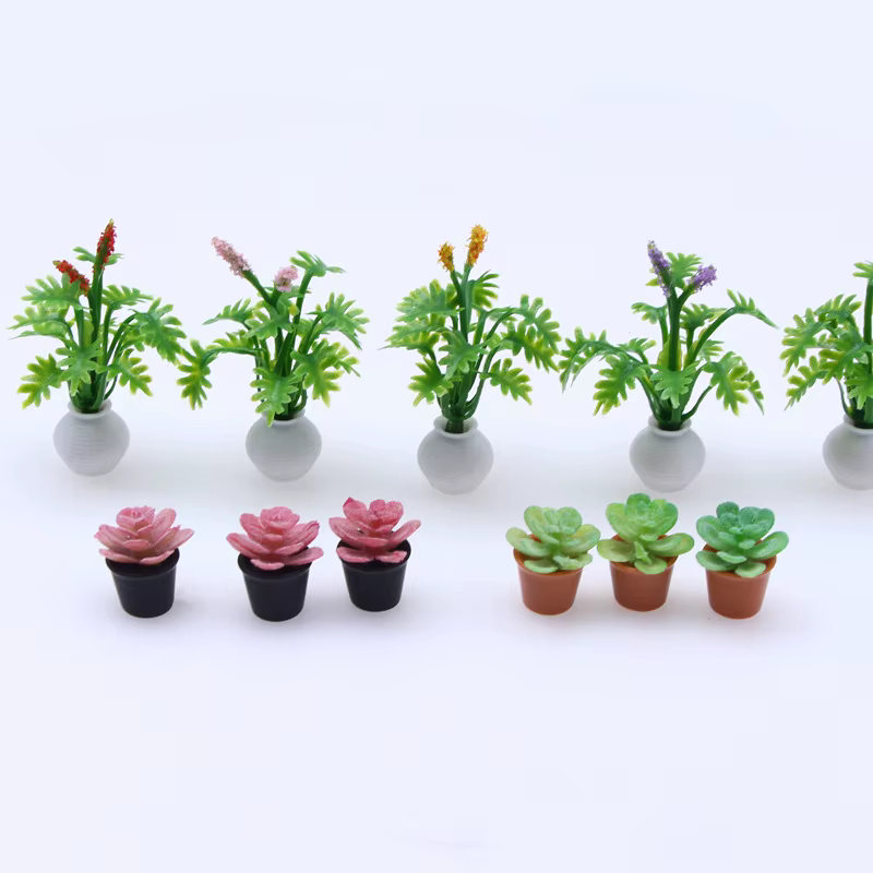 Mini simulation de plante succulente