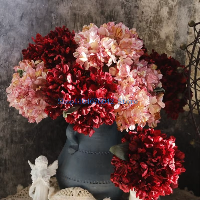 Fleur d'hortensia artificielle 5asd
