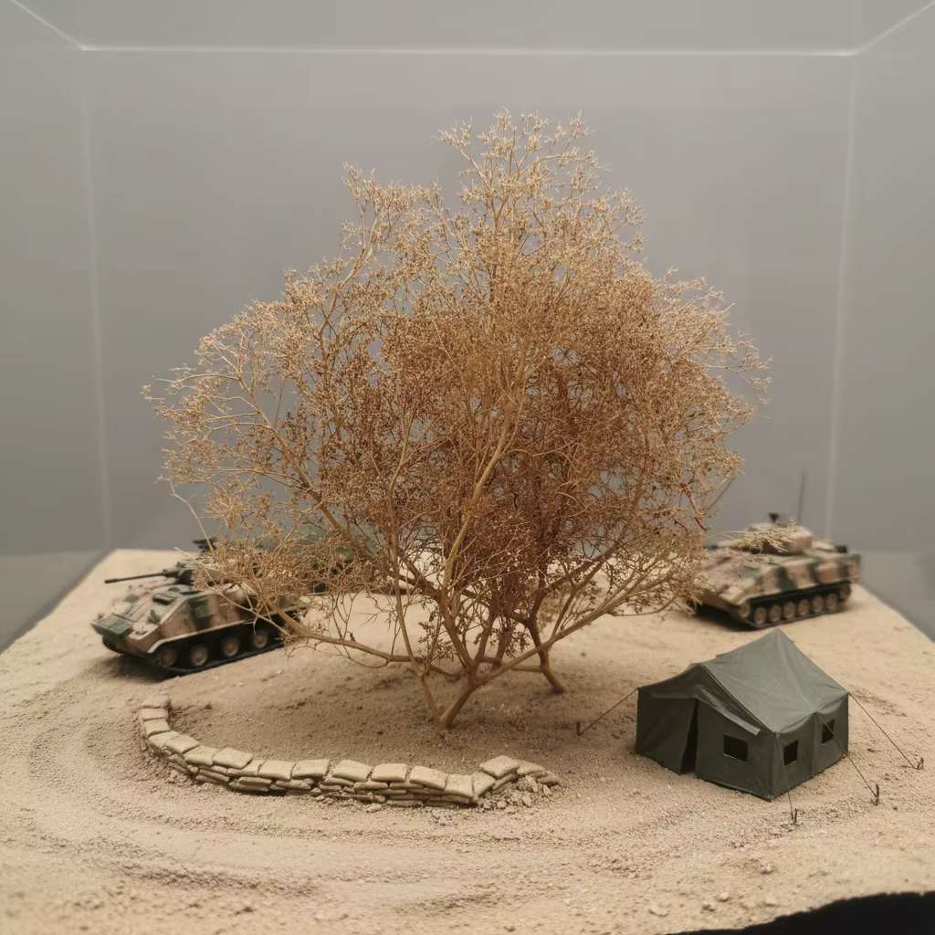 Diorama – arbres et buissons en mousse de mer