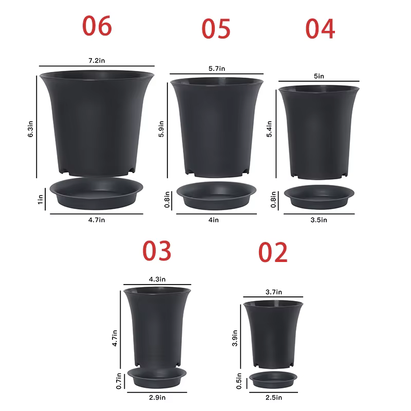 Pots polyvalents noirs taille haute