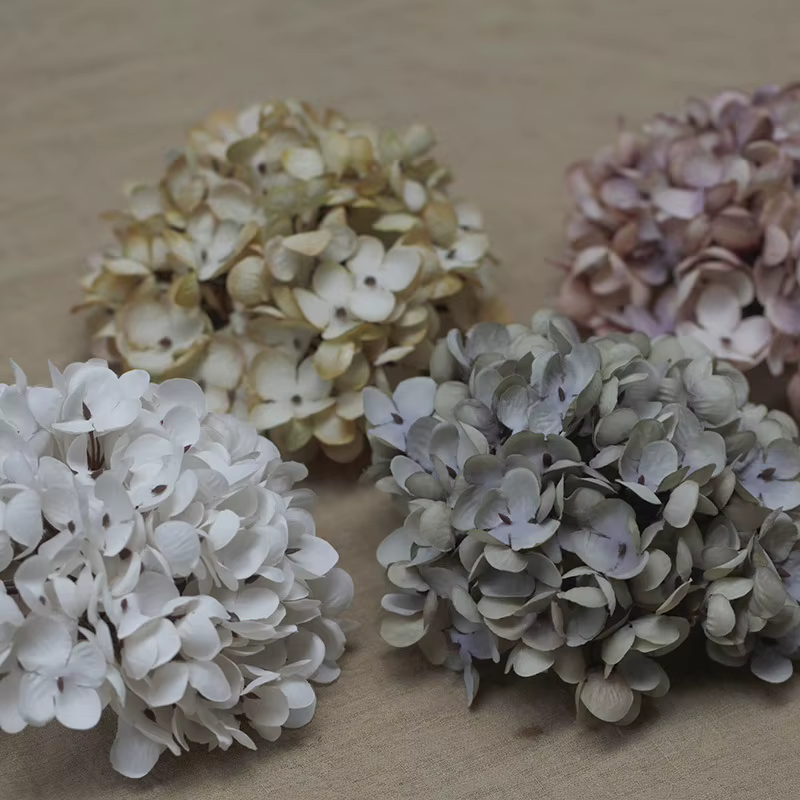 Tête d'hortensia 18cm, accessoires faits à la main