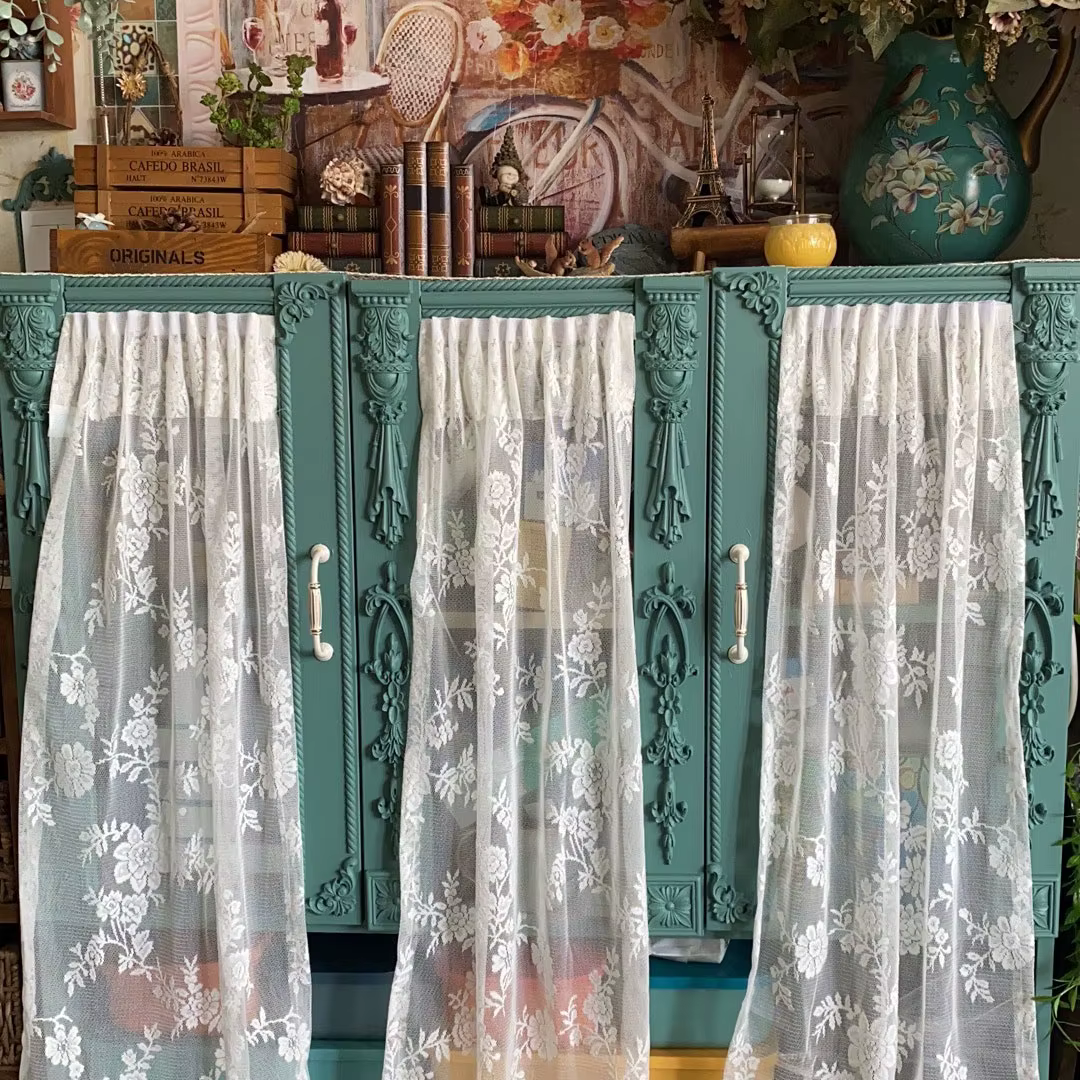 Appliques florales en bois pour meubles