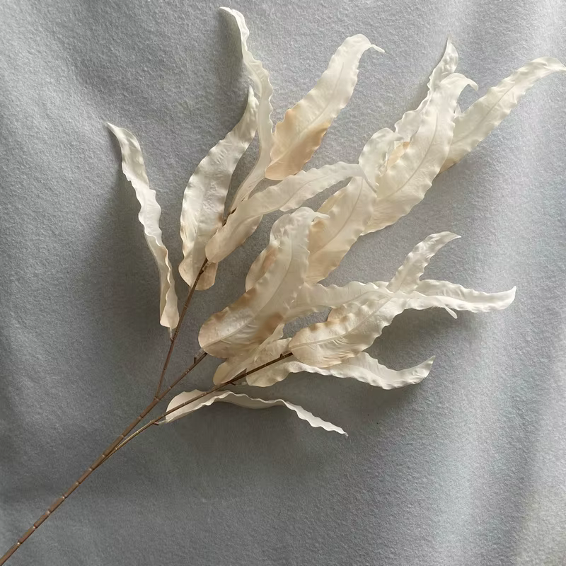 Plantes vertes artificielles en tissu brossé