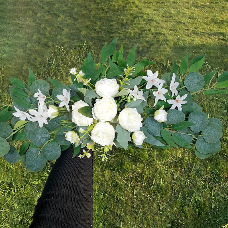 Arc de fleurs artificielles pour mariage