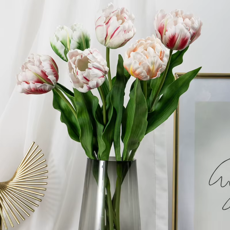 5 pièces de fleurs artificielles de haute qualité