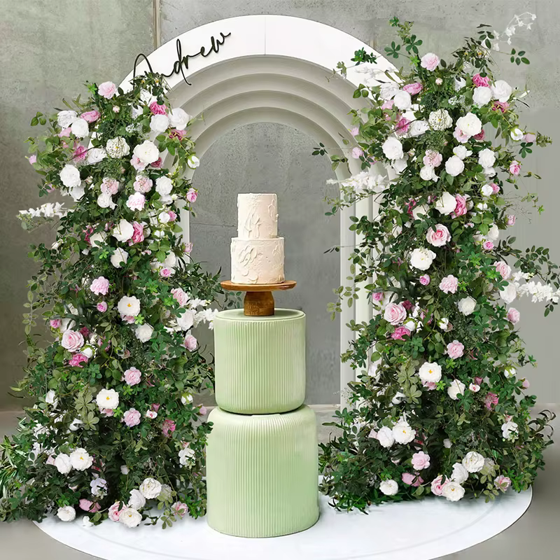 A7794 chemin de rangée de fleurs pour toile de fond de mariage