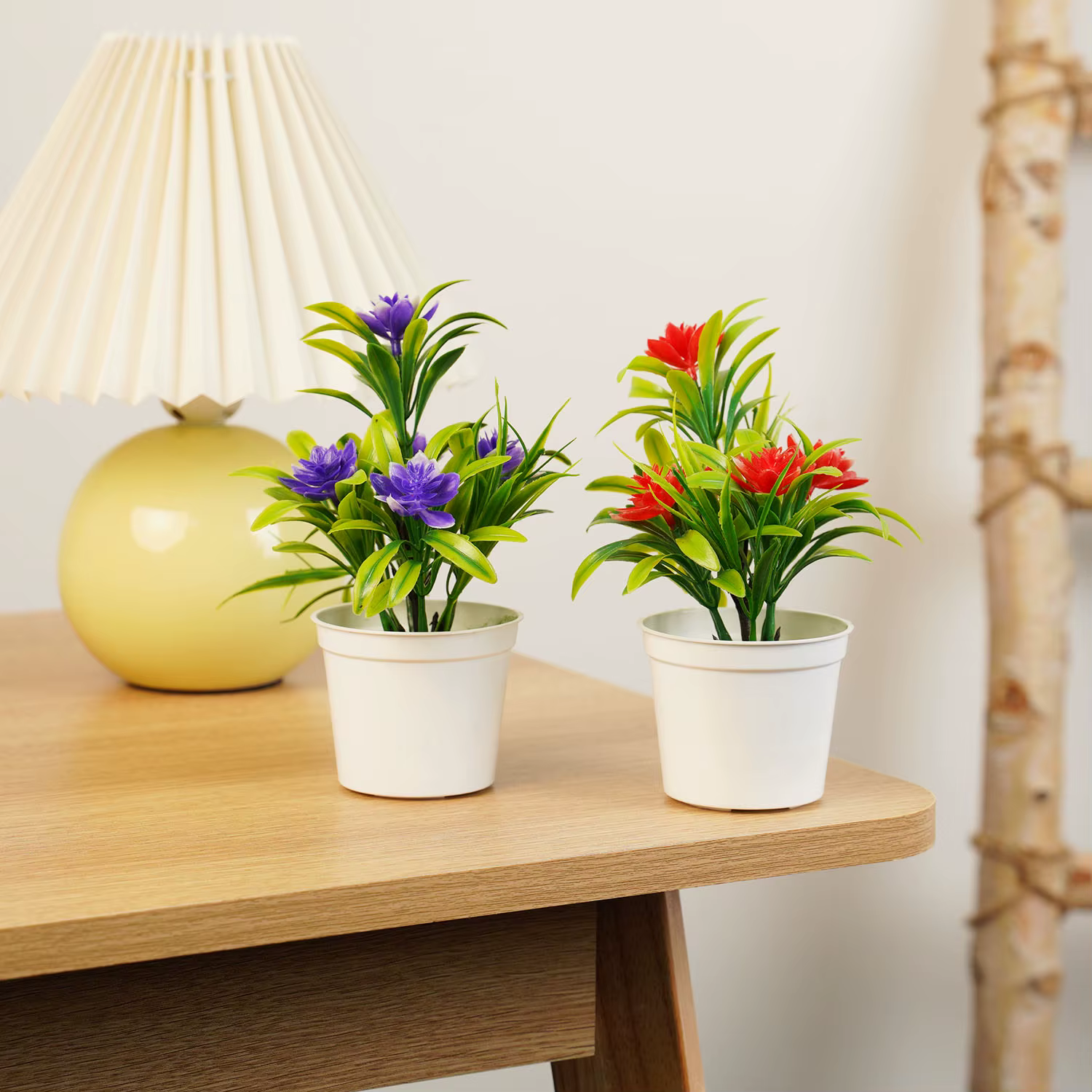 Bonsaï Vert Artificiel en Pot pour la Décoration Intérieure Plantes Artificielles