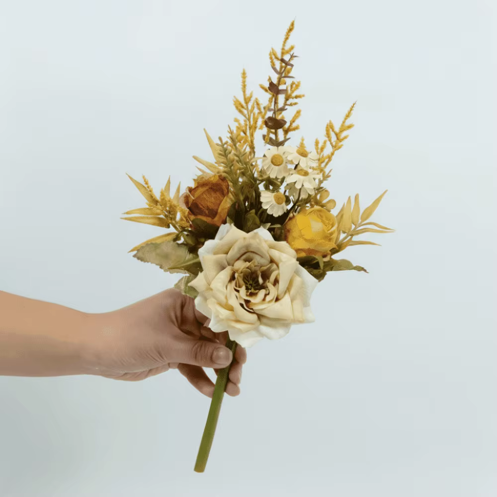 Accessoires photo : Bouquet de fleurs artificielles à toucher réel