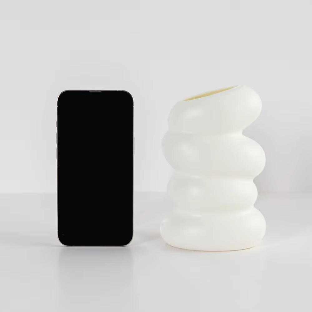 Vase en plastique Imitation en céramique Pots de fleurs mariage maison chambre jardin extérieur Table bricolage cadeau