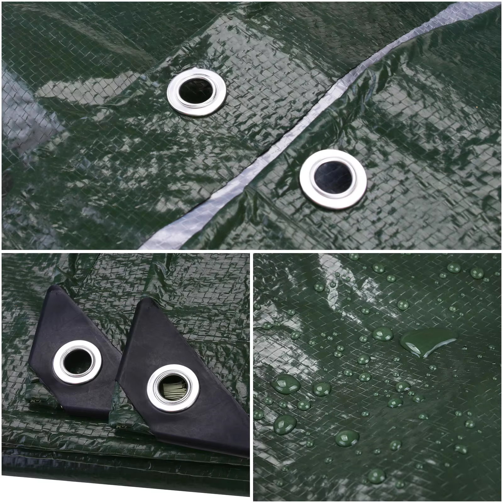 Bâche imperméable robuste avec œillets