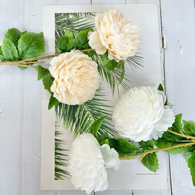 Simulation de fleurs en soie