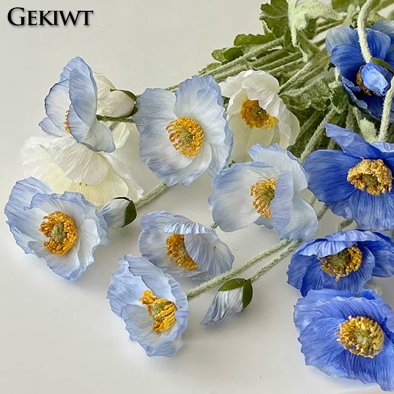 Fleurs artificielles en soie Flocking Yu Meiren