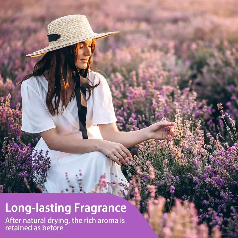 Lavande séchée premium - Aromathérapie (Sommeil/Détente) • Artisanat DIY (Bougie/Savon/Sachets) • Utilisations domestiques (Décoration/Mariage)
