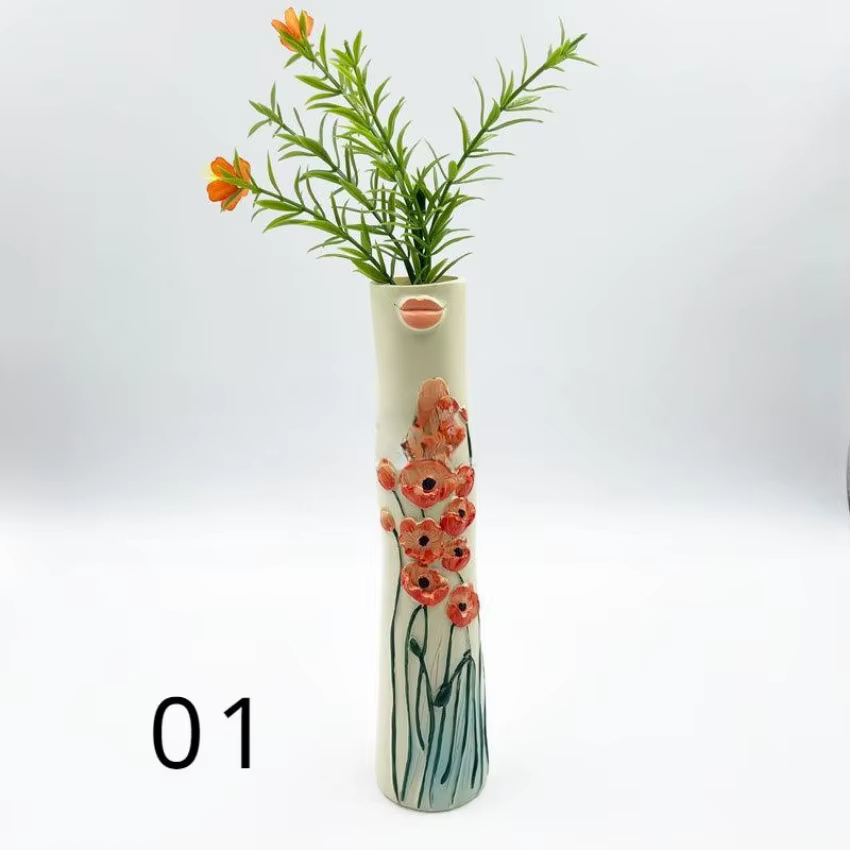 1 pièces beau élégant dames corps Vase fleur sèche Bouquet Vases femmes