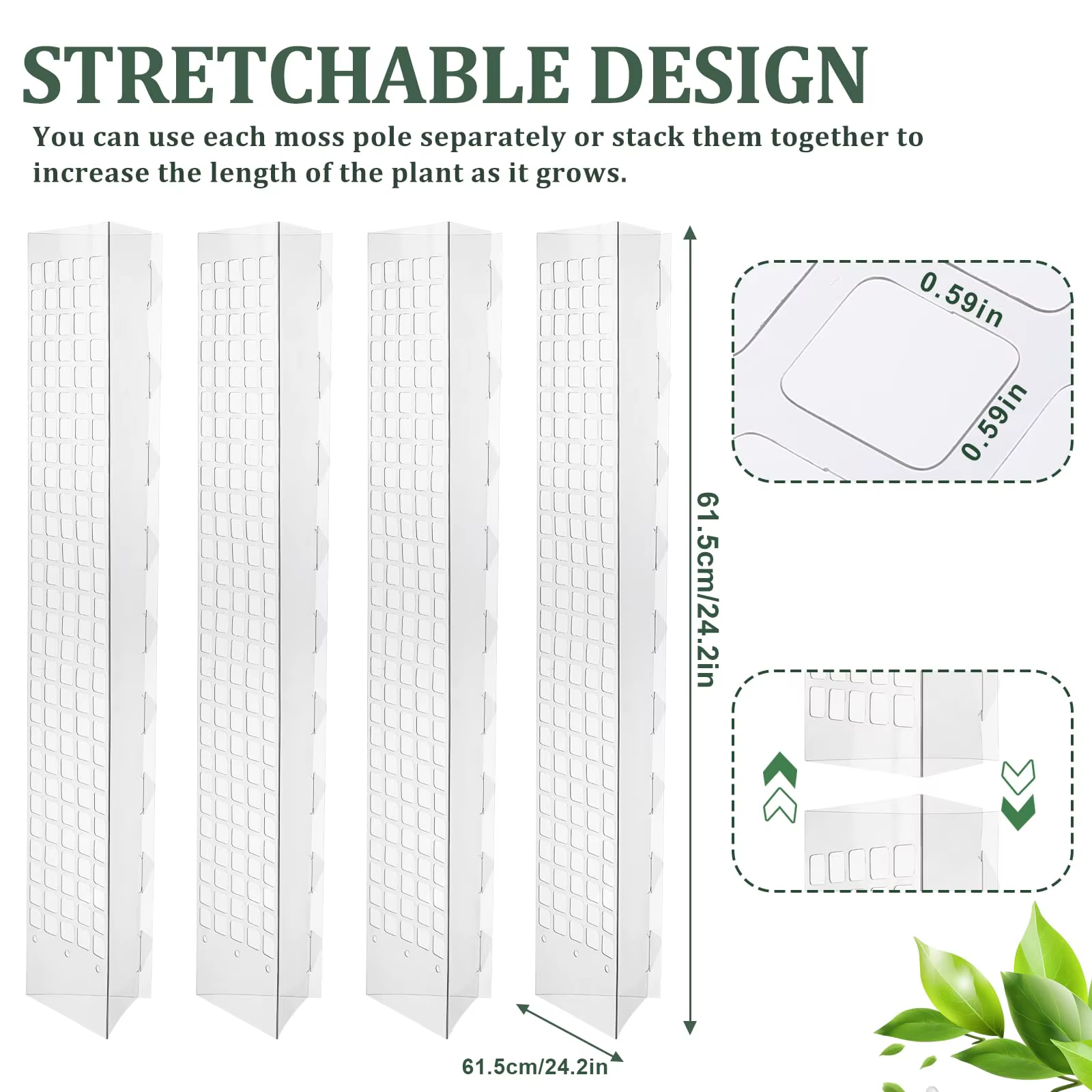 Support de plantes en plastique