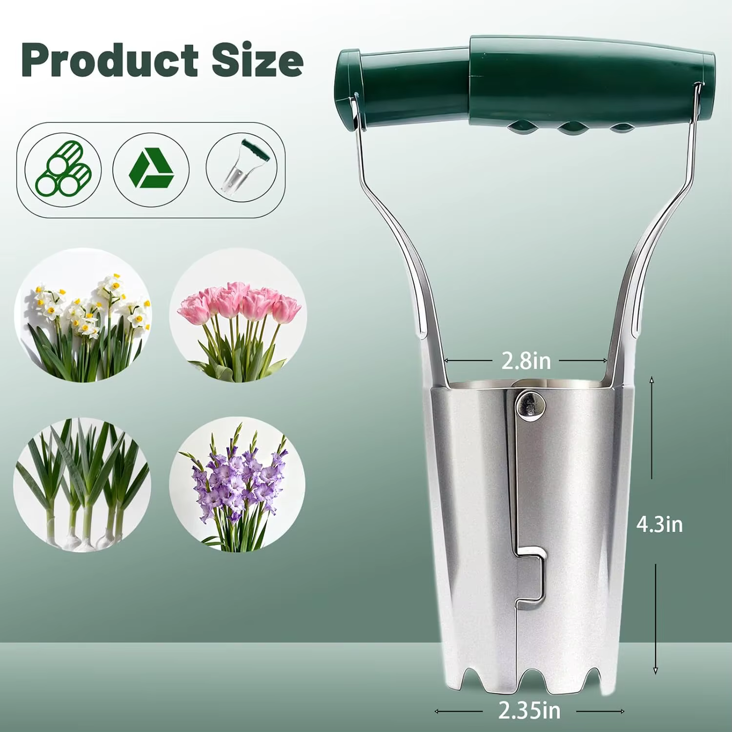 Transplanteur domestique et agricole de type cylindrique