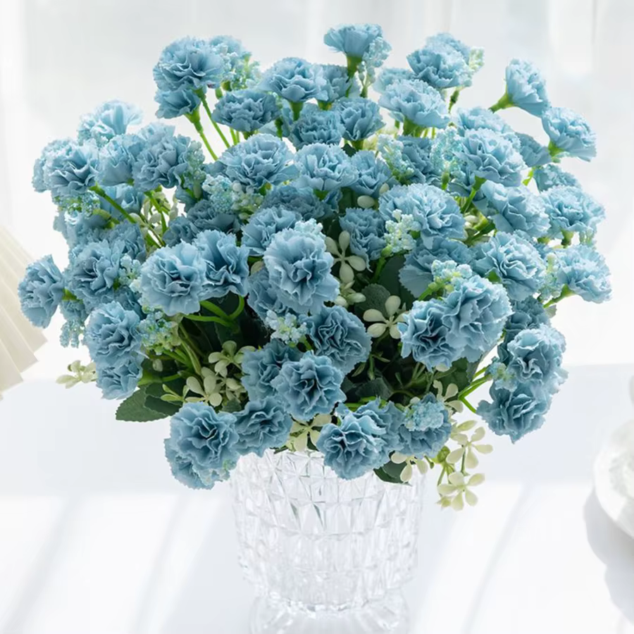 Guirlande d'oeillets de fleurs artificielles