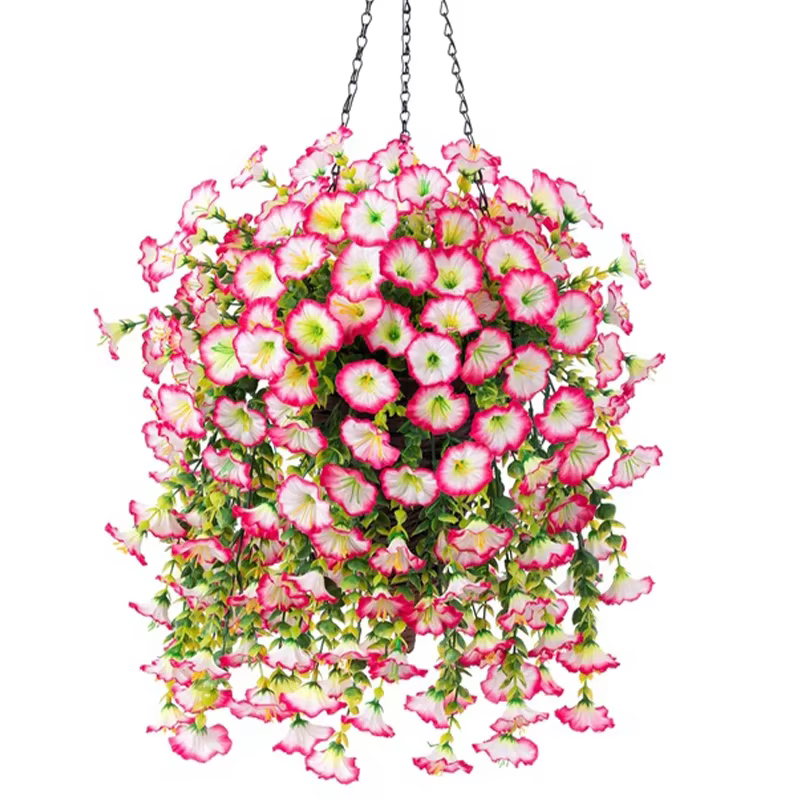 Fleurs artificielles suspendues de gloire du matin