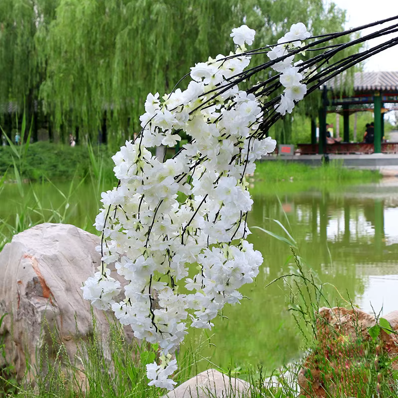 Branche de fleur de cerisier artificielle