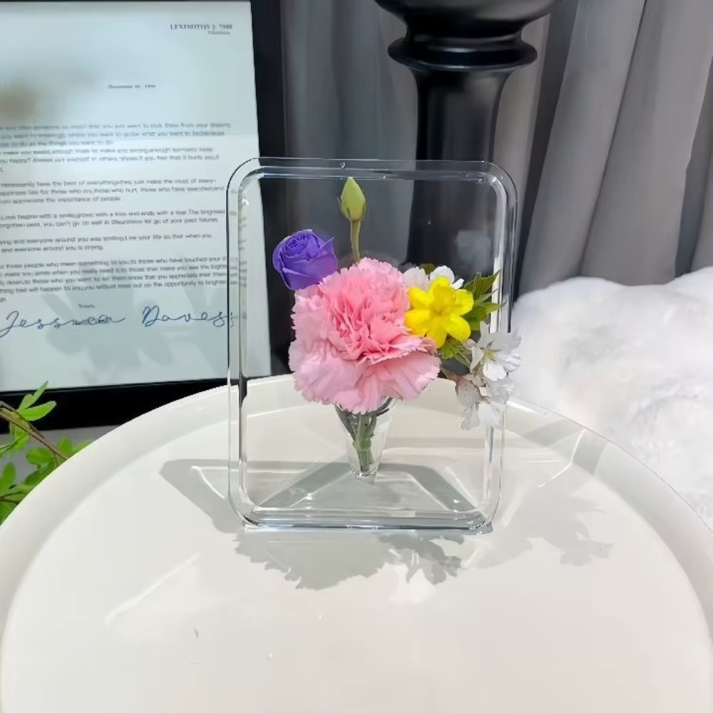 Vase à fleurs créatif transparent