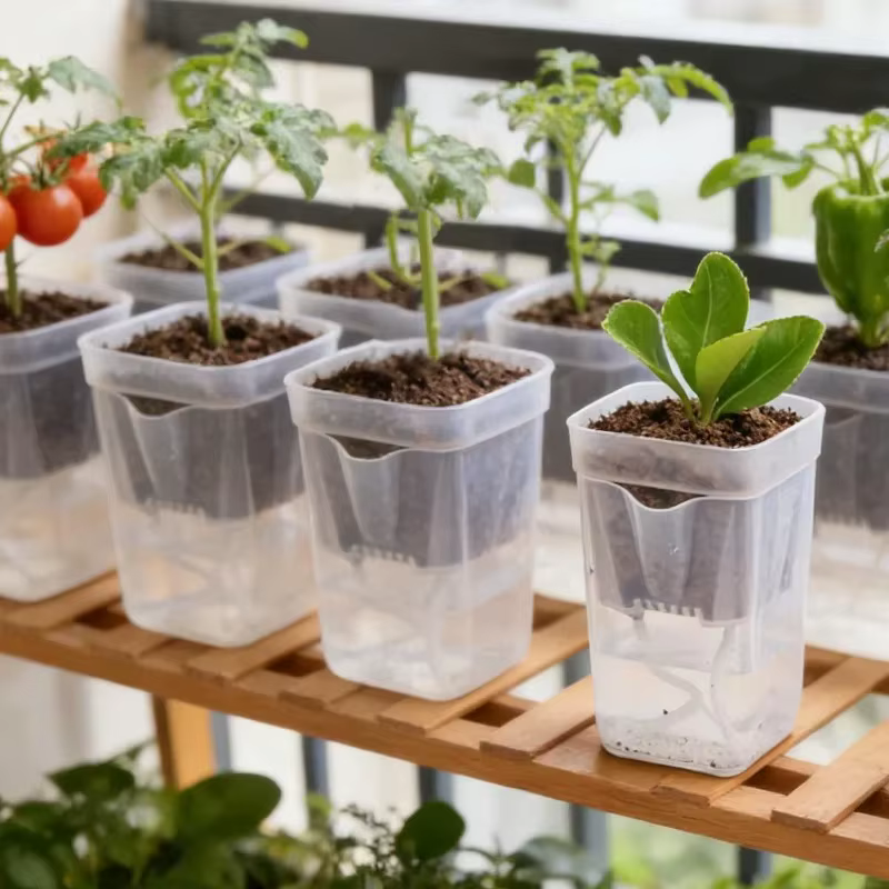 5/1PCS Pots de fleurs auto-arrosants pour semis