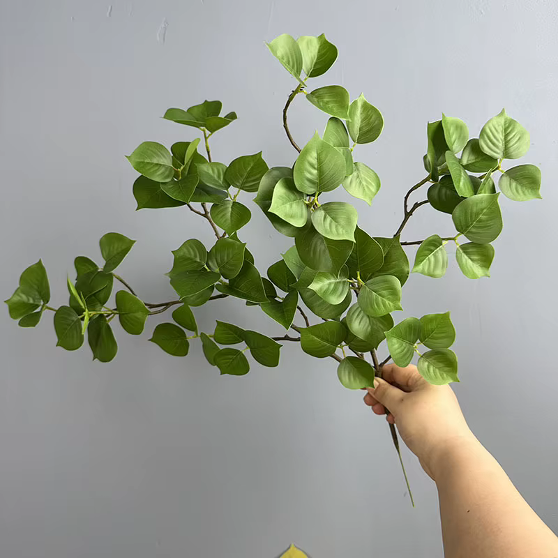 8 pièces de feuilles de Bodhi artificielles