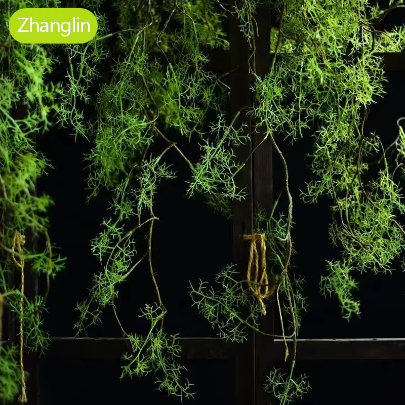 140 cm plante artificielle os noir mangue vigne 1 pièce 5 branches maison tenture murale lierre vert fausse fleur
