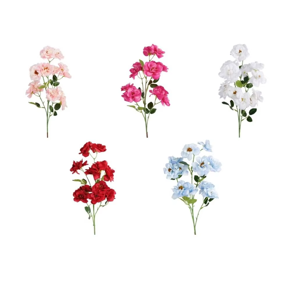 Rose artificielle réaliste au toucher naturel