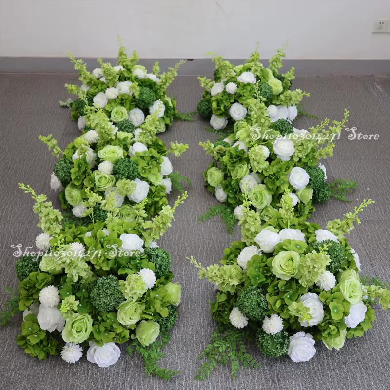 Hortensia Rose verte 80/70/50cm