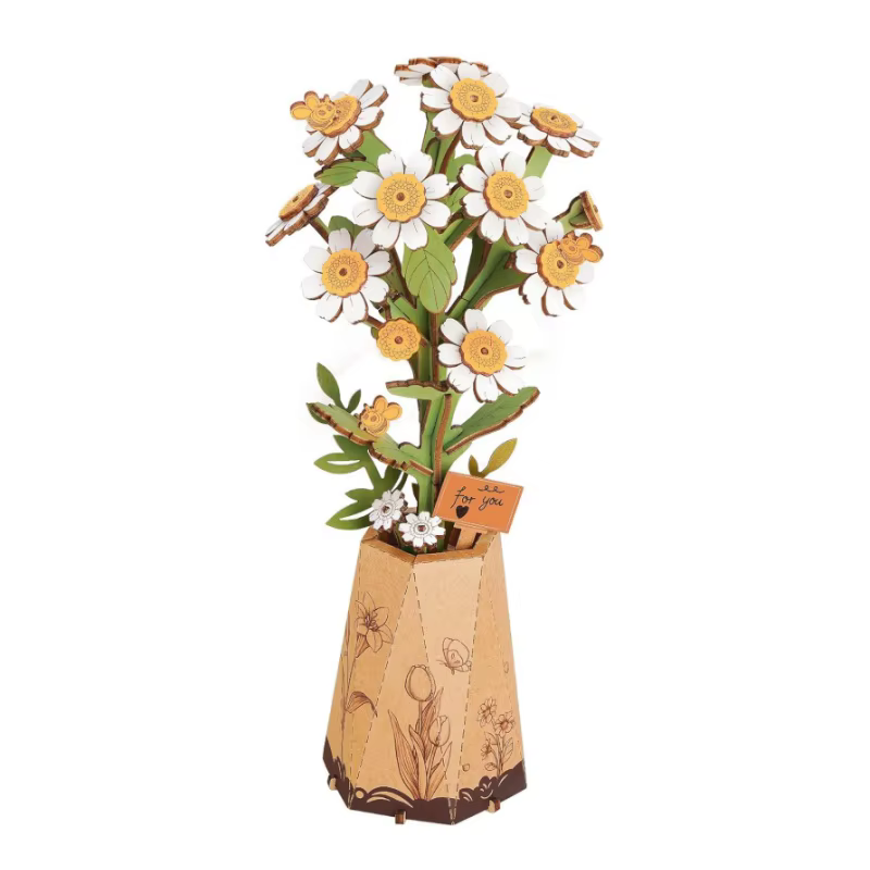 Fleurs en bois à faire soi-même Rolife : Orchidée violette