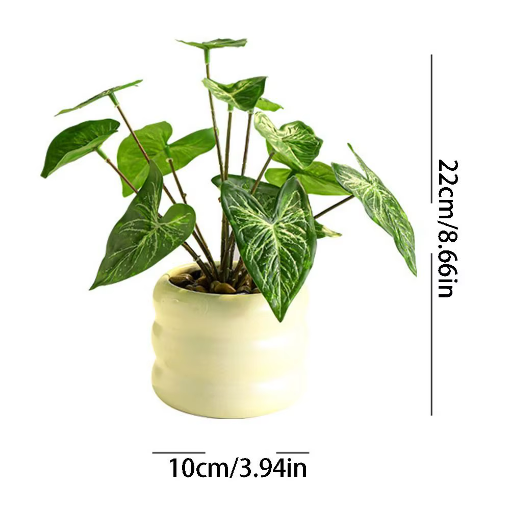 Plantes artificielles réalistes bonsaï élégant Simulation de la vie éternelle plante verte