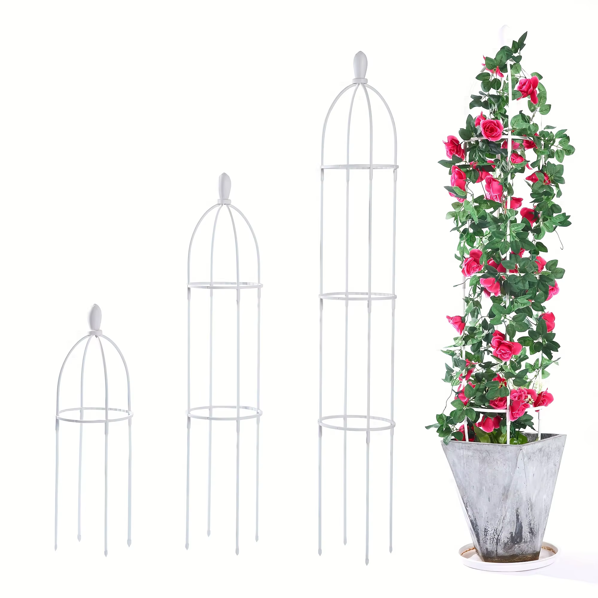 1 pièces treillis de jardin pour plantes grimpantes tour extérieure obélisque
