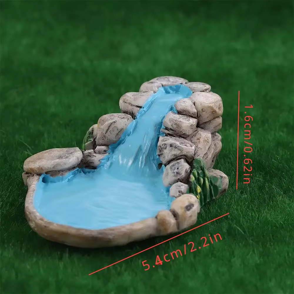1pc bricolage Miniature fée jardin pelouse ornement Pot artisanat montagne maison de poupée décor