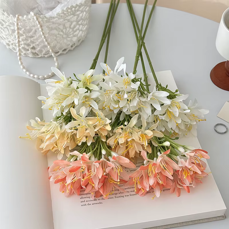 Fleur artificielle Agapanthus de 60 cm pour la maison